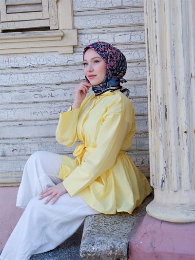 Vintage Desen Eşarp Küpe Çiçeği 