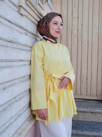 Vintage Desen Eşarp Mint