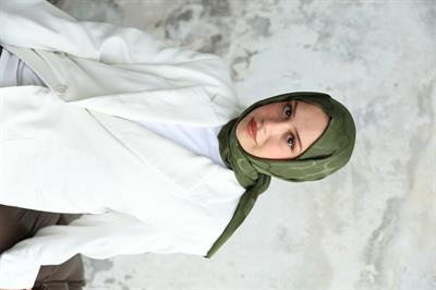 Violet Desen Jakar Şal Çimen Yeşil