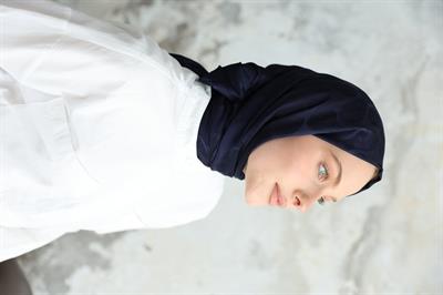 Violet Desen Jakar Şal Lacivert