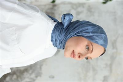 Violet Desen Jakar Şal Mavi