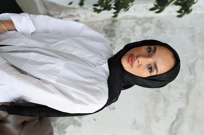 Violet Desen Jakar Şal Siyah