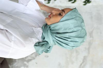 Violet Desen Jakar Şal Su Yeşili