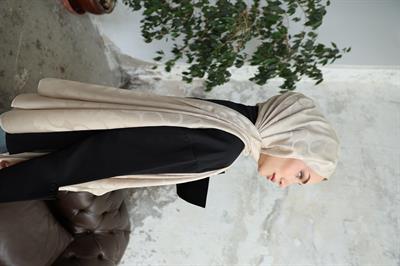 Violet Desen Jakar Şal Taş