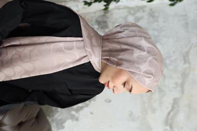 Violet Desen Jakar Şal Vizon