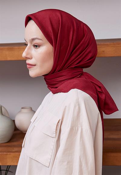 Vual Kraş Eşarp Bordo