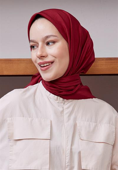 Vual Kraş Eşarp Bordo