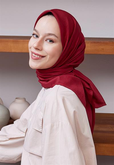 Vual Kraş Eşarp Bordo