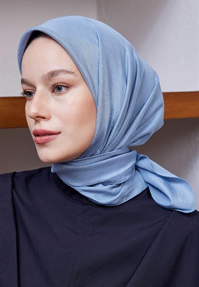 Vual Kraş Eşarp Gök Mavi