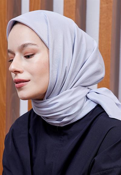 Vual Kraş Eşarp Gümüş Gri