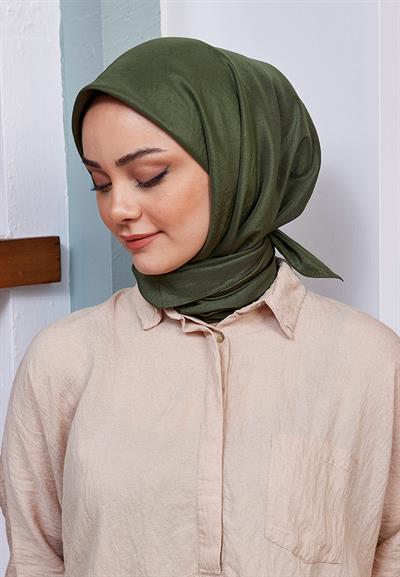 Vual Kraş Eşarp Haki