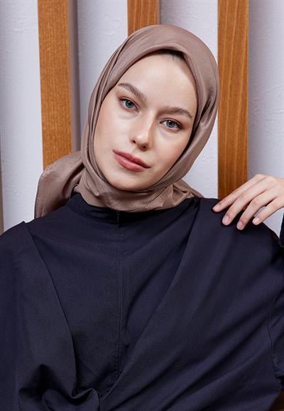 Vual Kraş Eşarp Kahve Safran