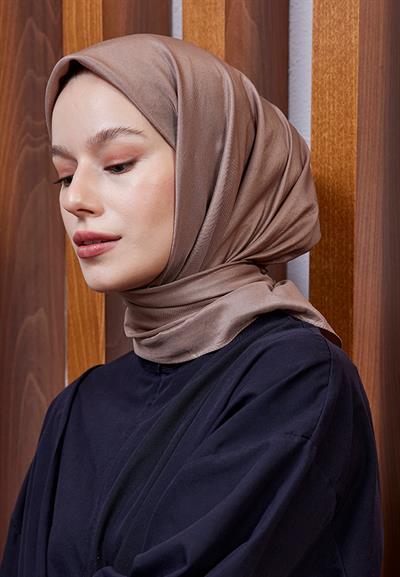 Vual Kraş Eşarp Kahve Safran