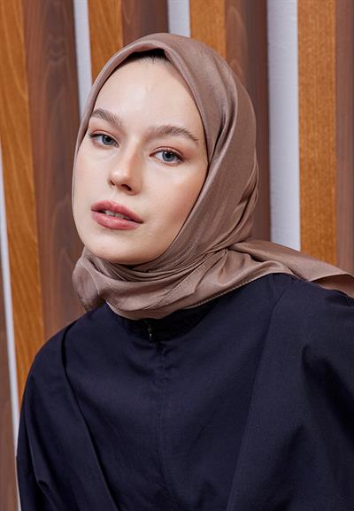 Vual Kraş Eşarp Kahve Safran