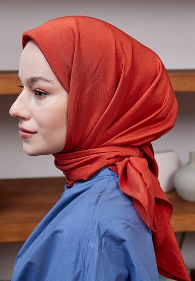 Vual Kraş Eşarp Kiremit