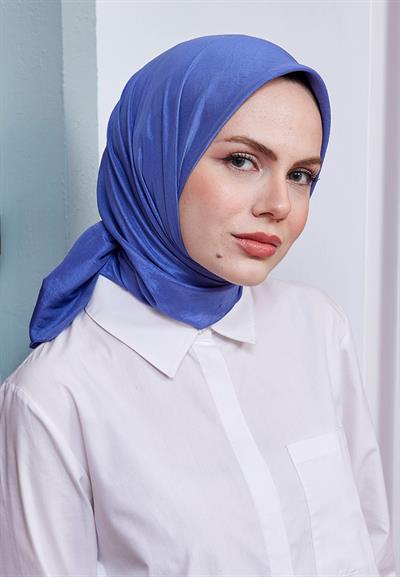 Vual Kraş Eşarp Kot Mavi