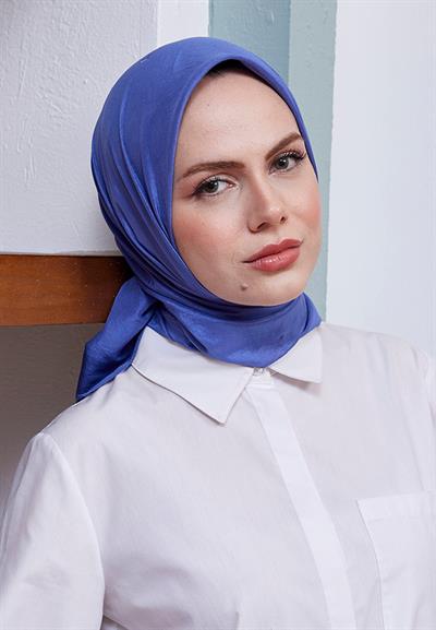 Vual Kraş Eşarp Kot Mavi