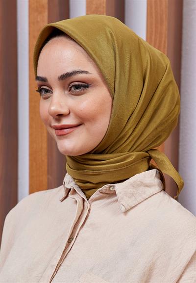 Vual Kraş Eşarp Yağ Yeşili