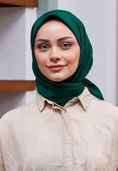 Vual Kraş Eşarp Zümrüt Yeşil