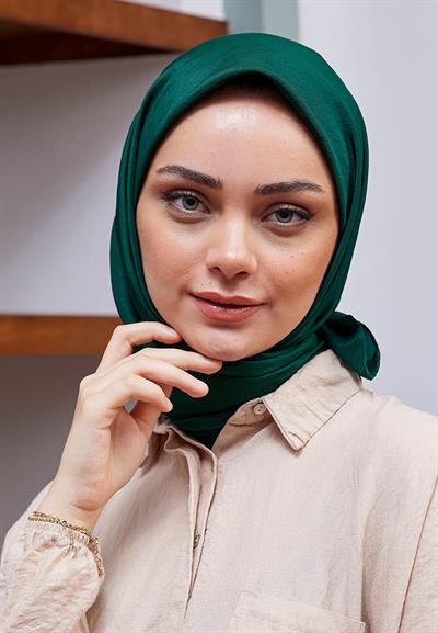 Vual Kraş Eşarp Zümrüt Yeşil