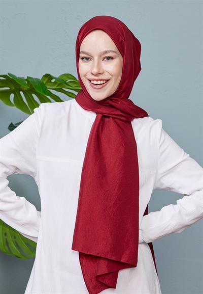 Vual Kraş Şal Bordo