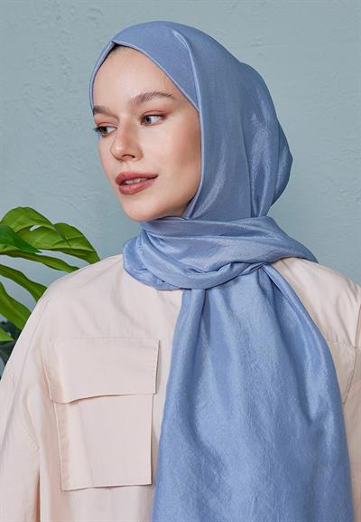 Vual Kraş Şal Gök Mavi