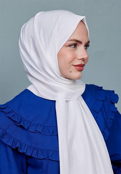 Vual Kraş Şal İnci Beyaz