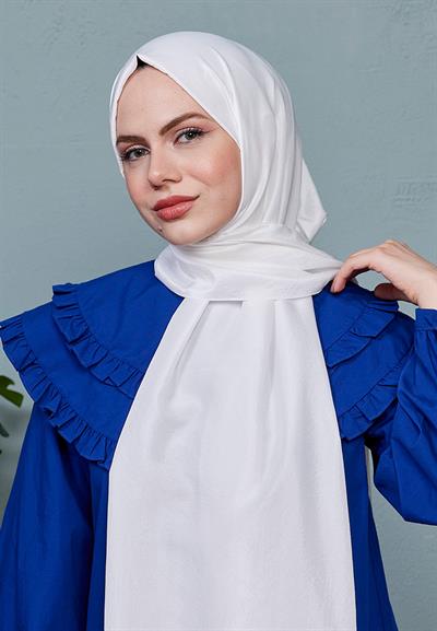Vual Kraş Şal İnci Beyaz