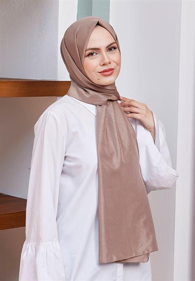 Vual Kraş Şal Kahve Safran