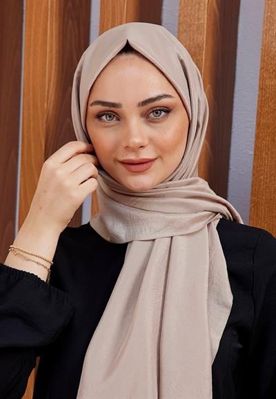 Vual Kraş Şal Koyu Vizon