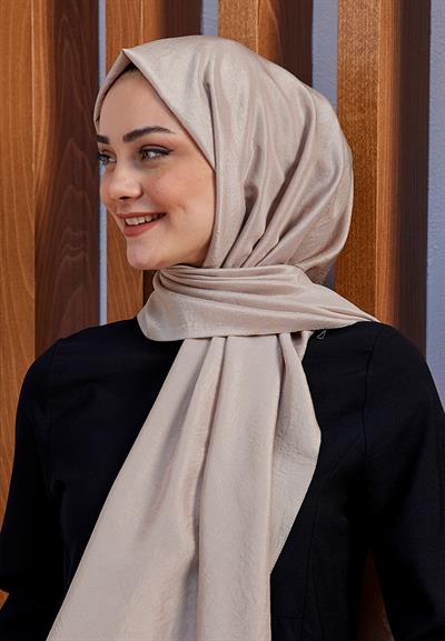 Vual Kraş Şal Koyu Vizon