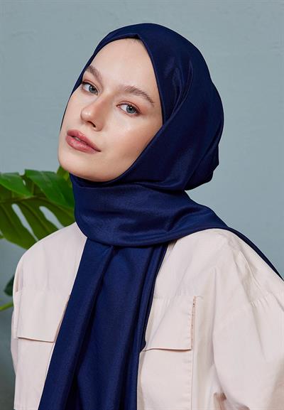 Vual Kraş Şal Lacivert