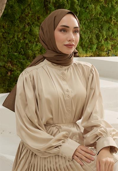 Vual Kraş Şal Soft Kahve