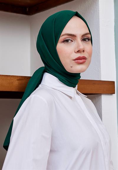Vual Kraş Şal Zümrüt Yeşil