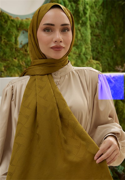 Wave Desen Jakar Şal Oil