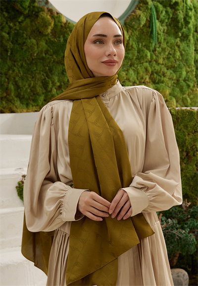 Wave Desen Jakar Şal Oil