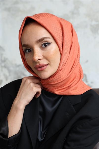 Yıldız Desen Jakar Eşarp Serisi Tarçın