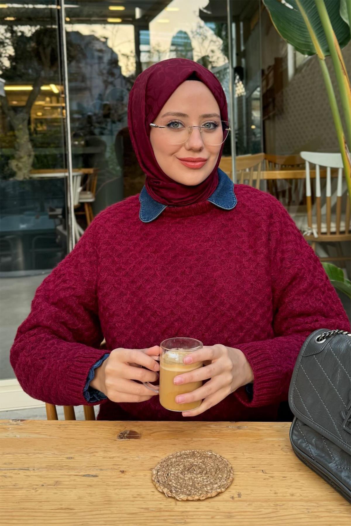 Aybuke Nur Demirci - Aura Desen Jakar Şal Karmen
