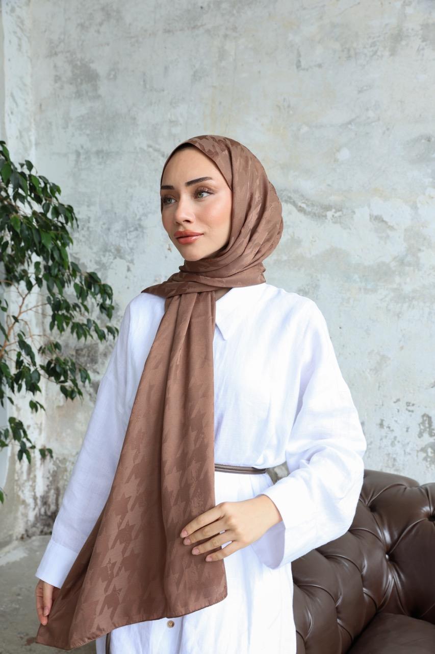 Eskiz Kazayağı Şal Coffe