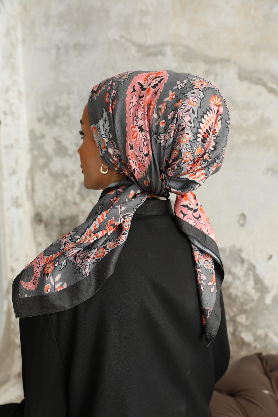 Etro Desen Bambu Kraş Eşarp Antrasit