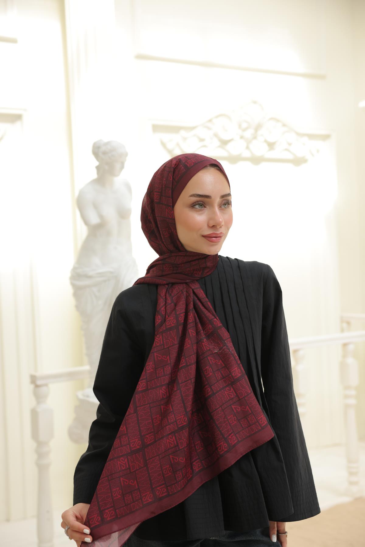 Kaşe Desenli Pamuk Şal Karmen