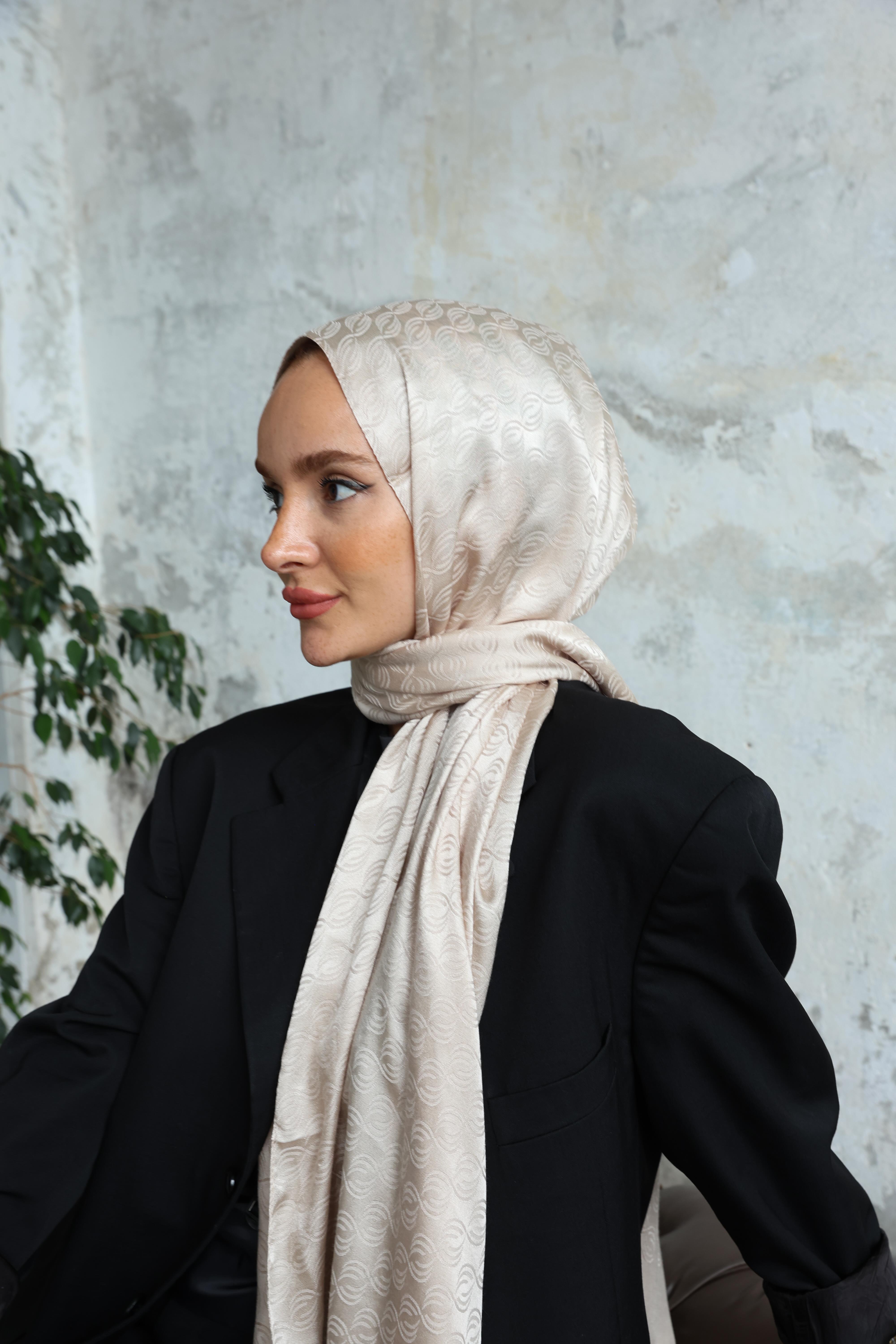 Midye Desen Jakar Şal Sedef