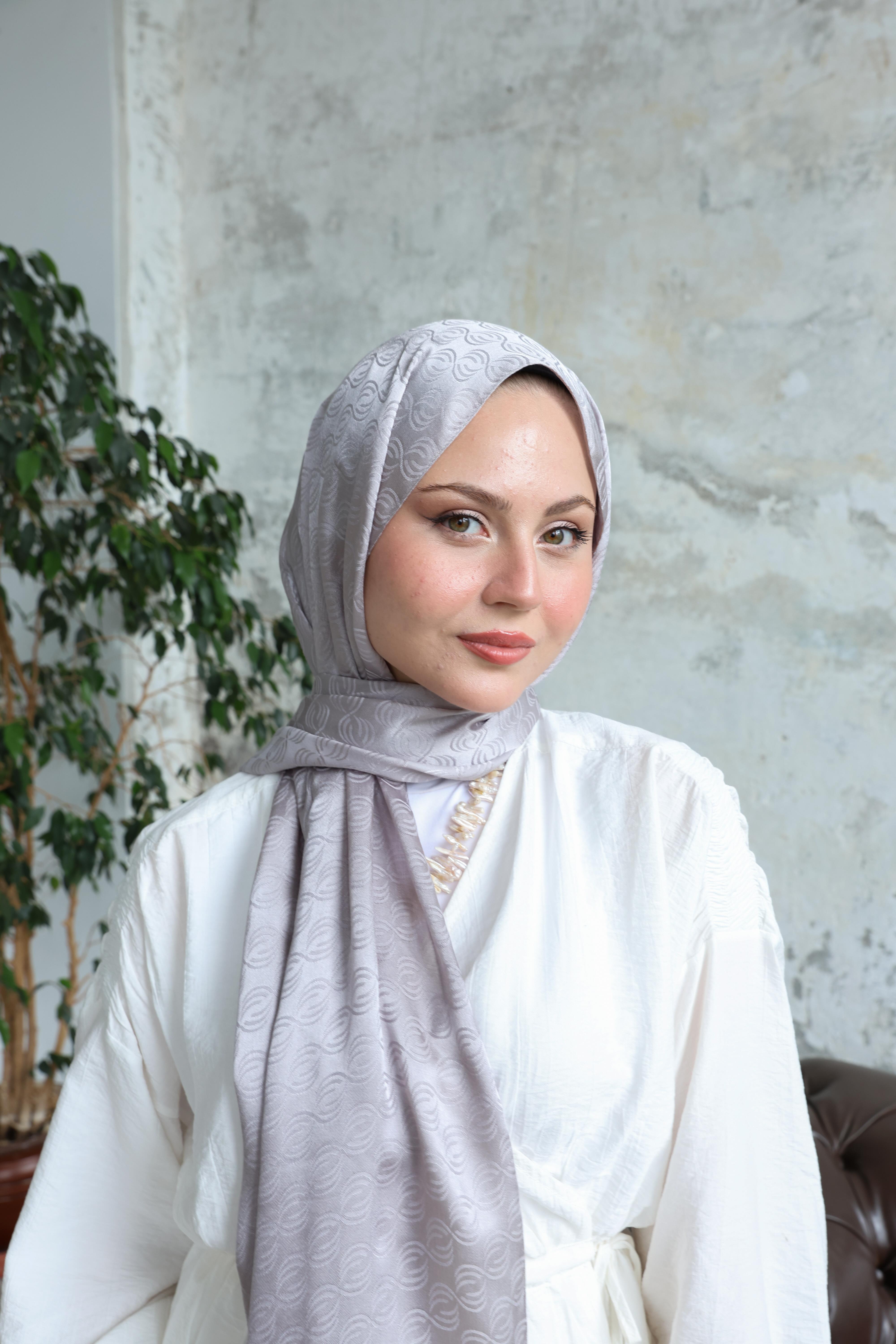 Midye Desen Jakar Şal Taş