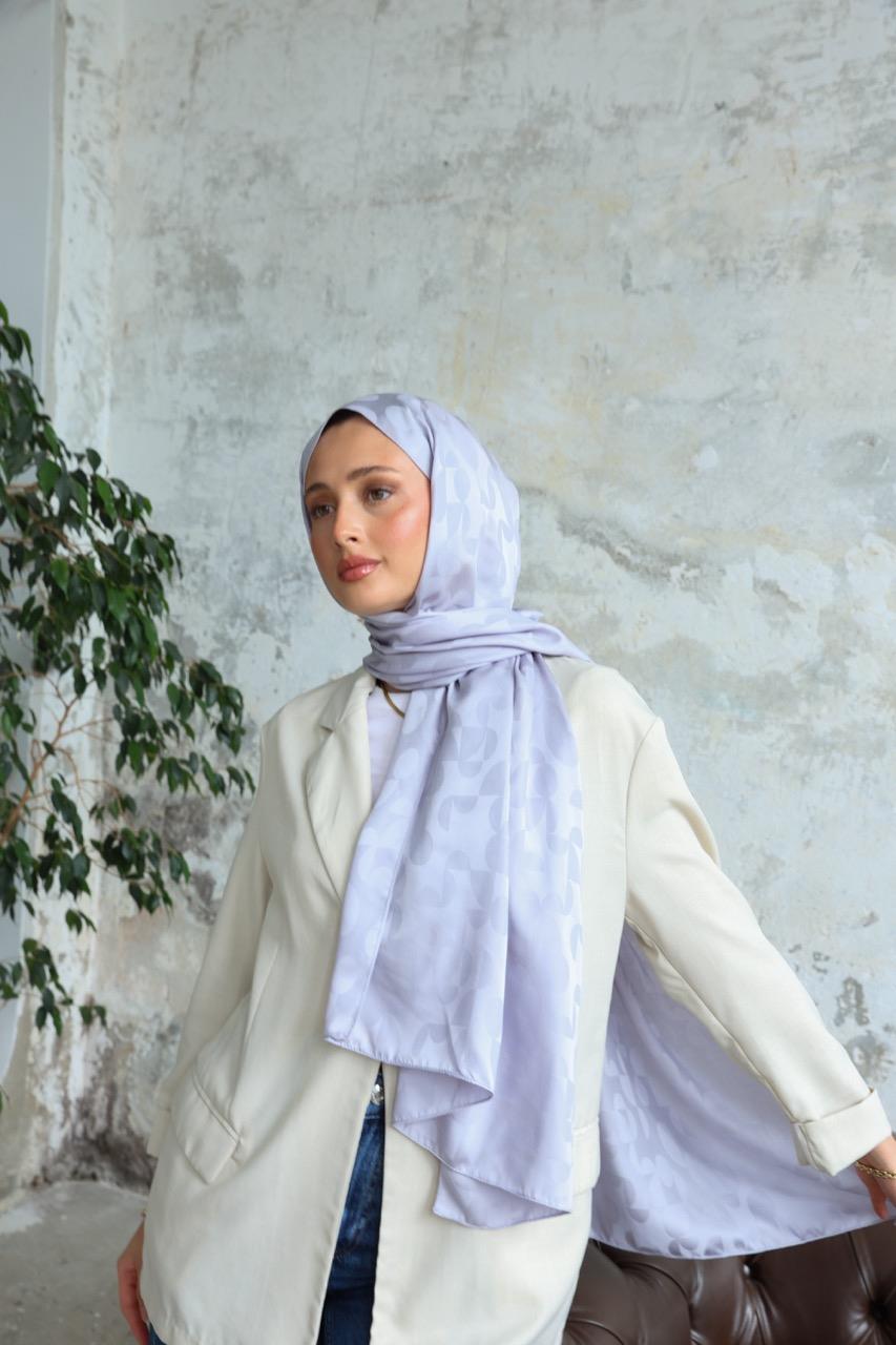 Perla Jakar Şal Gümüş Gri