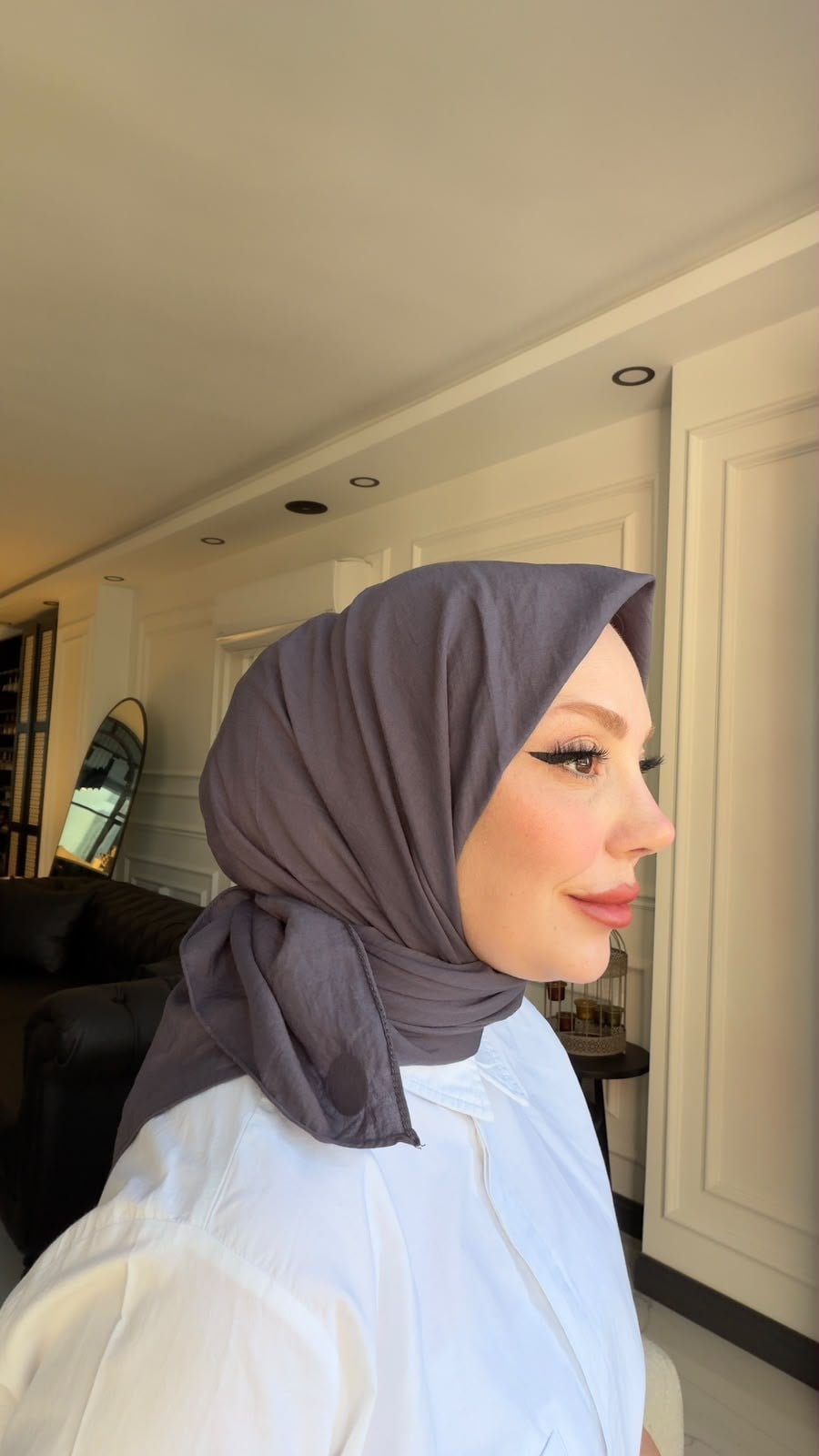 PURE AND SOFT EŞARP FÜME GRİ