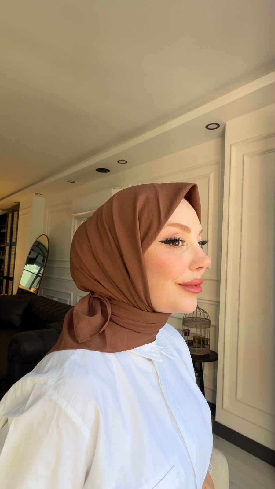 PURE AND SOFT EŞARP KAHVERENGİ