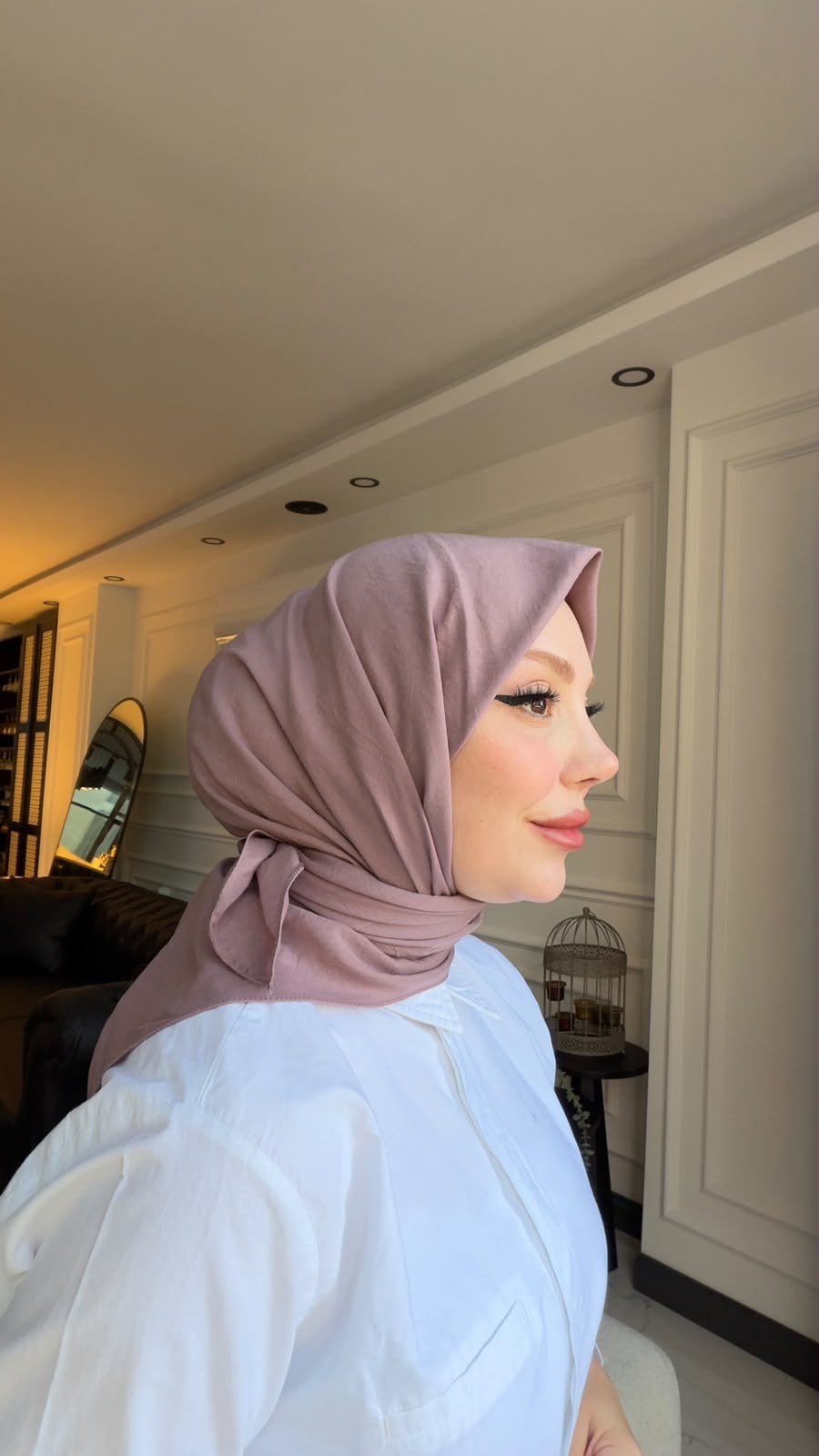 PURE AND SOFT EŞARP LİLA