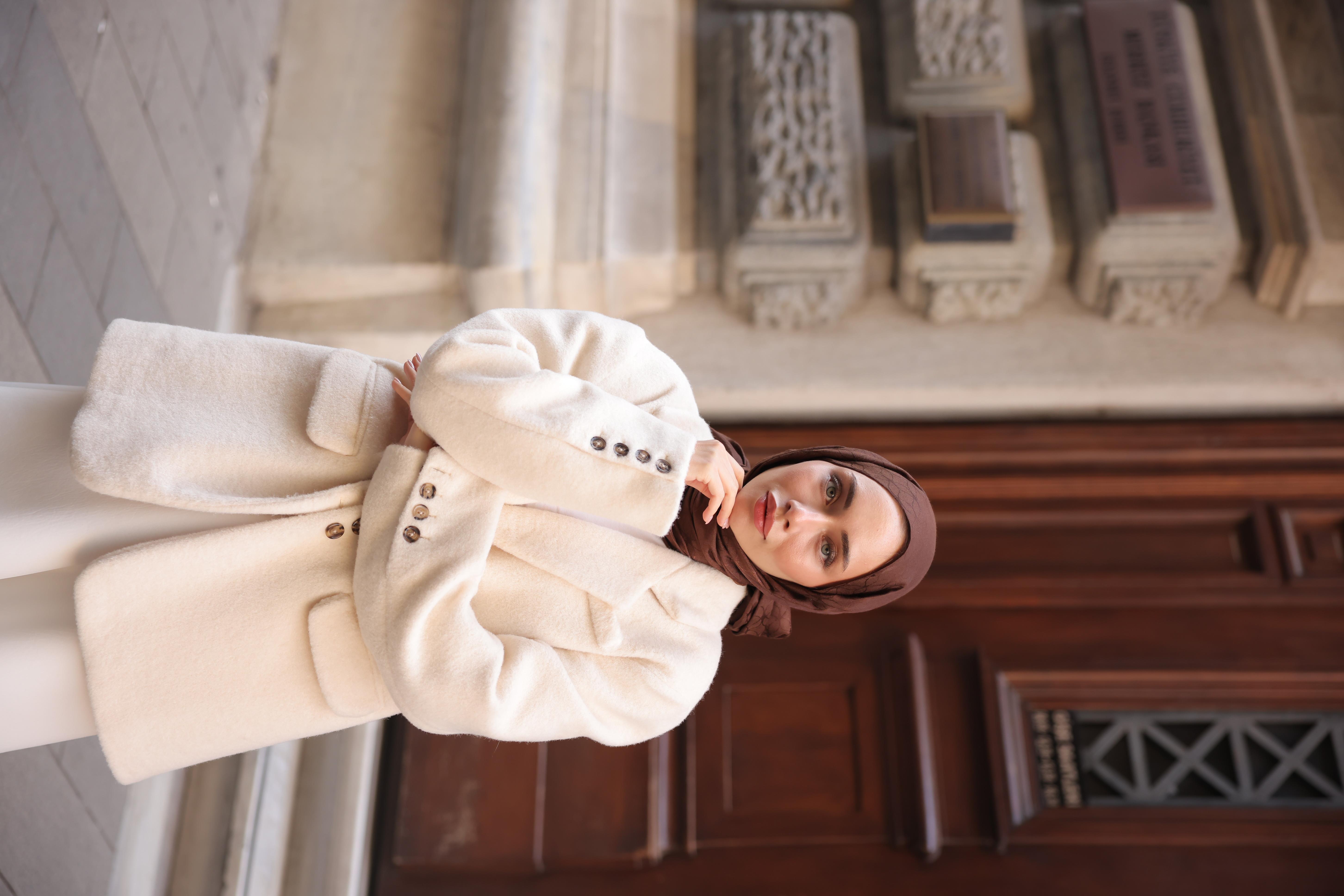 Valeria Desen Jakar Şal Acı Kahve