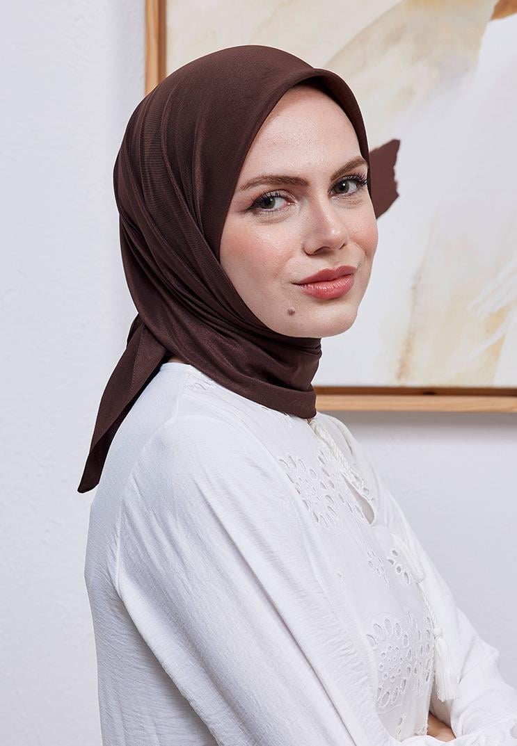 Vual Kraş Eşarp Acı Kahve