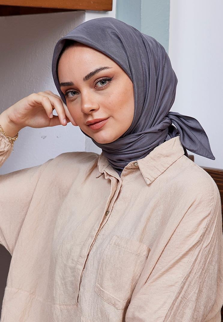 Vual Kraş Eşarp Antrasit